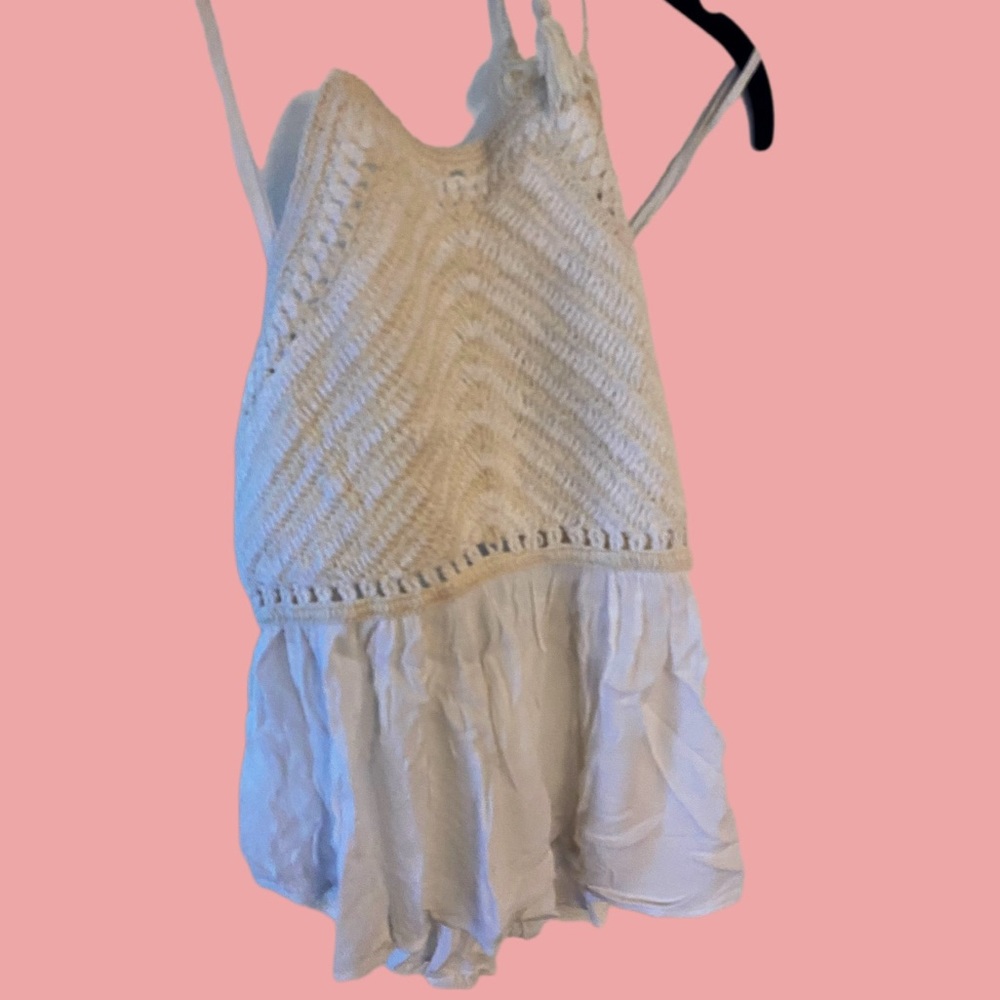 O’Neil Crochet Cropped Halter